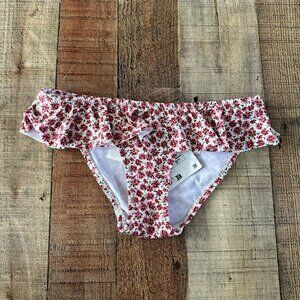 Zara Girls Size 8-9 Pink Floral Ruffle Bikini Bottoms Size 8-9